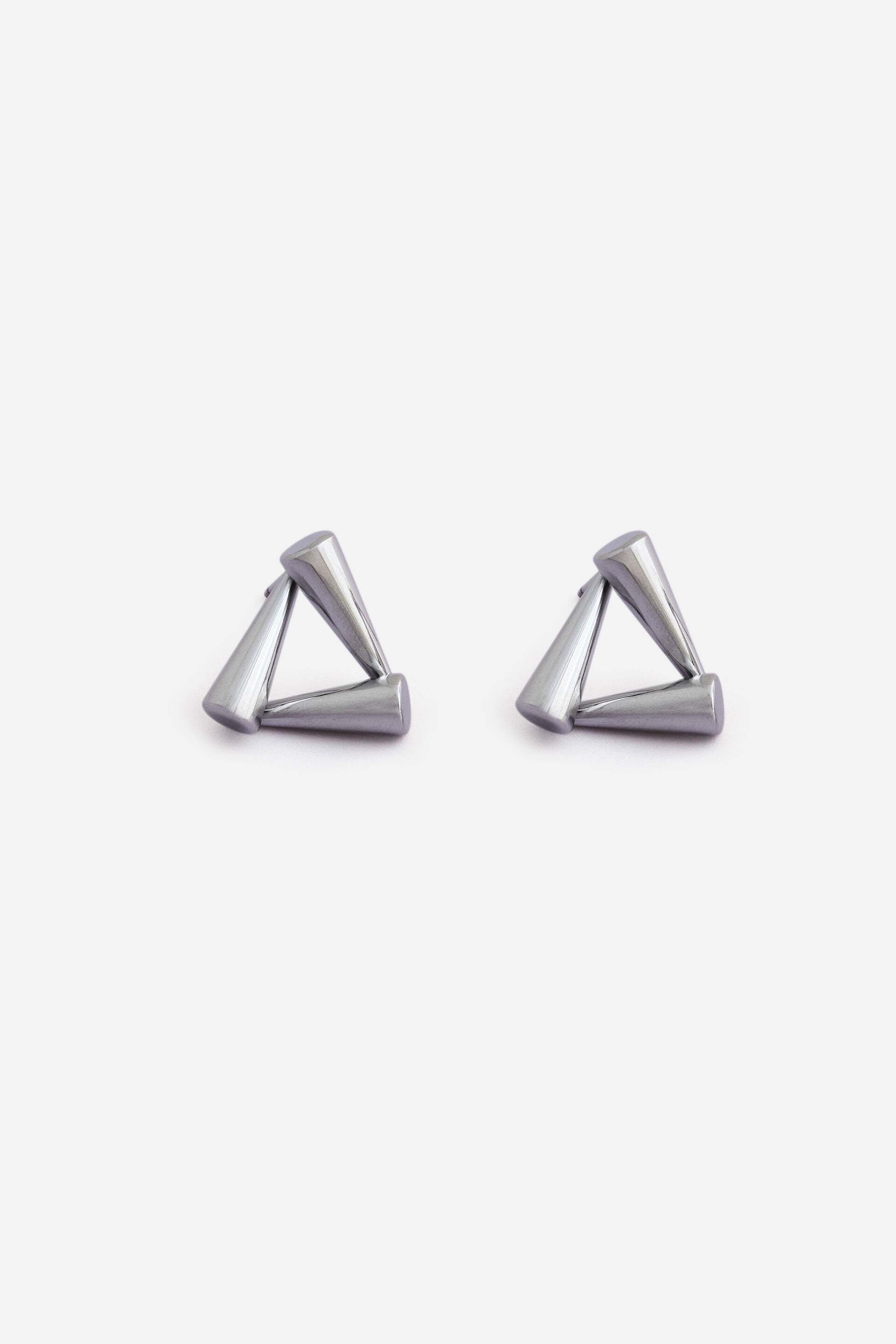 Geometric Stud Earrings in Silver, , image 1